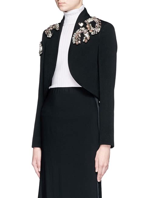 fendi bolero jacket|Black wool bolero jacket .